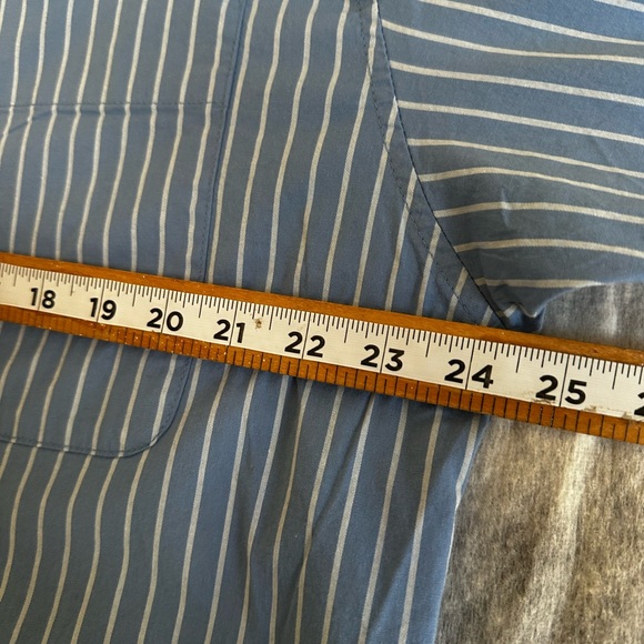 A NEW DAY MEN’S BLUE STRIPE LONG SLEEVE SHIRT SZ LARGE - Picture 5 of 10